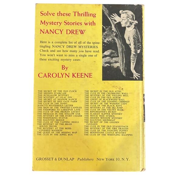 VTG 1941 Nancy Drew #18 Mystery at the Moss-Covered Mansion Book - Picture 2 of 5
